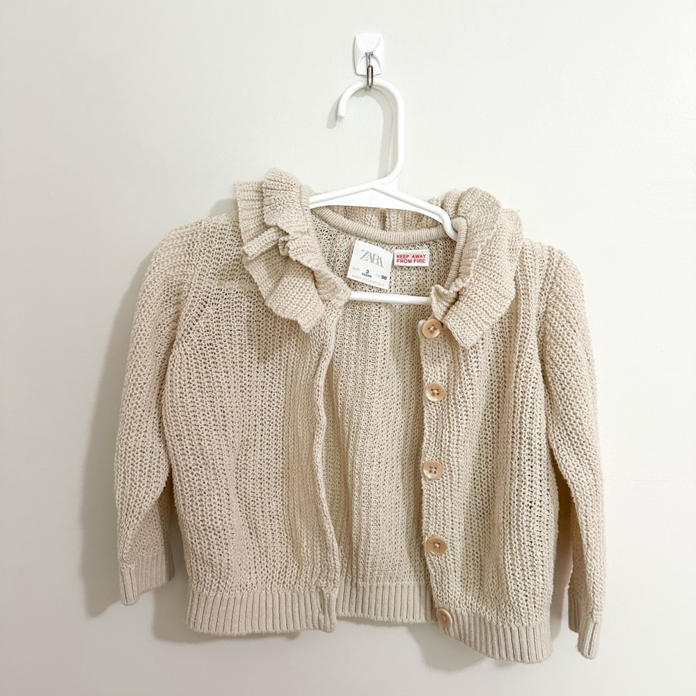 Zara Cream Knit Cardigan